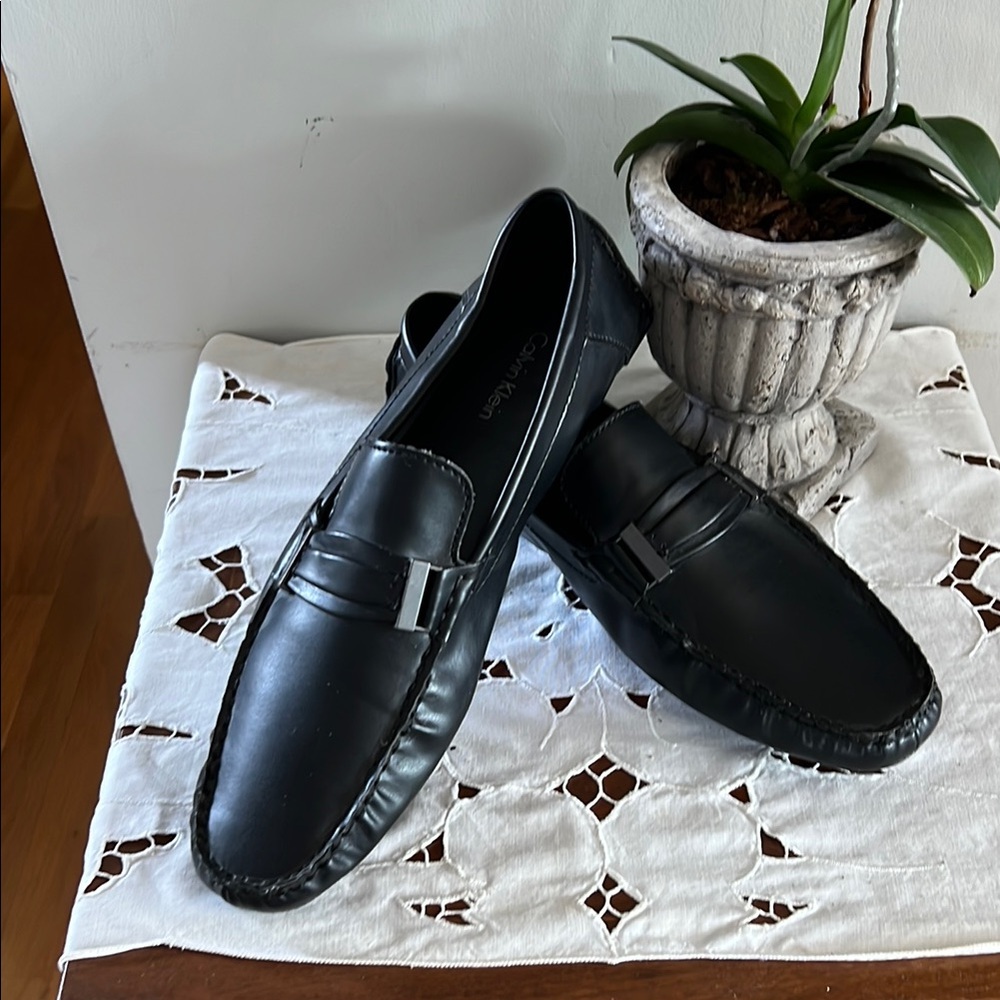 Calvin Klein Black Driving Loafers Slip-On